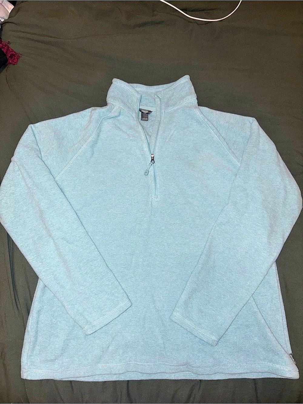 Eddie Bauer Blue Quarter-Zip Pullover